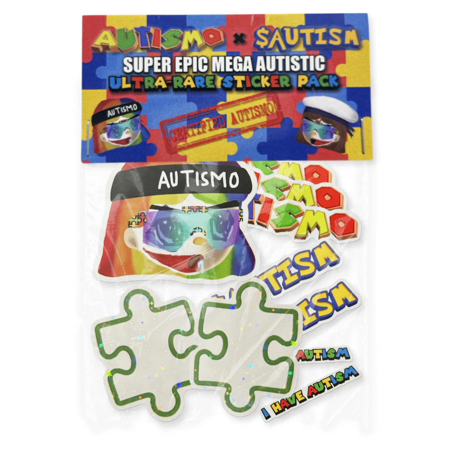 Super Epic Mega Autistic Ultra-Rare Sticker Pack